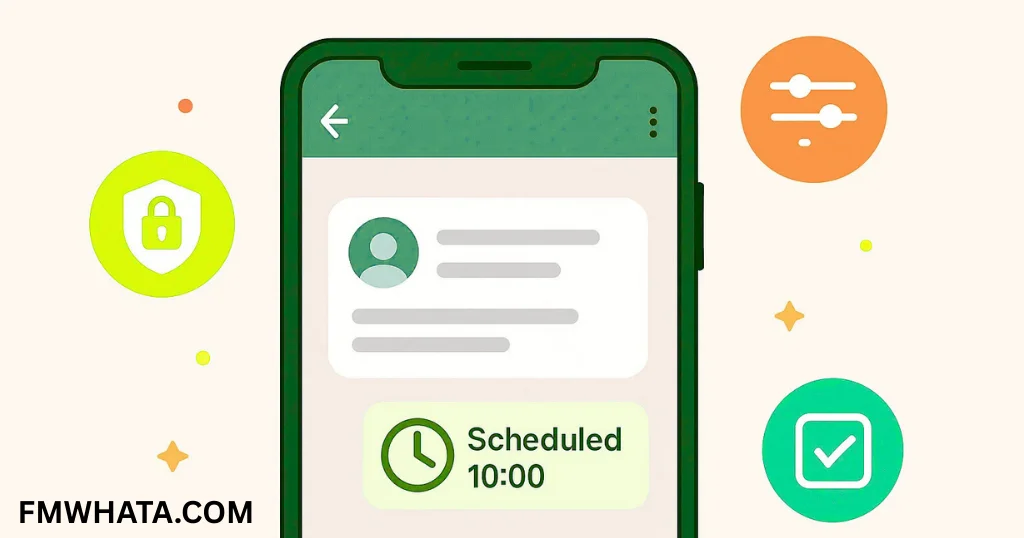 How to schedule messages in FM WhatsApp