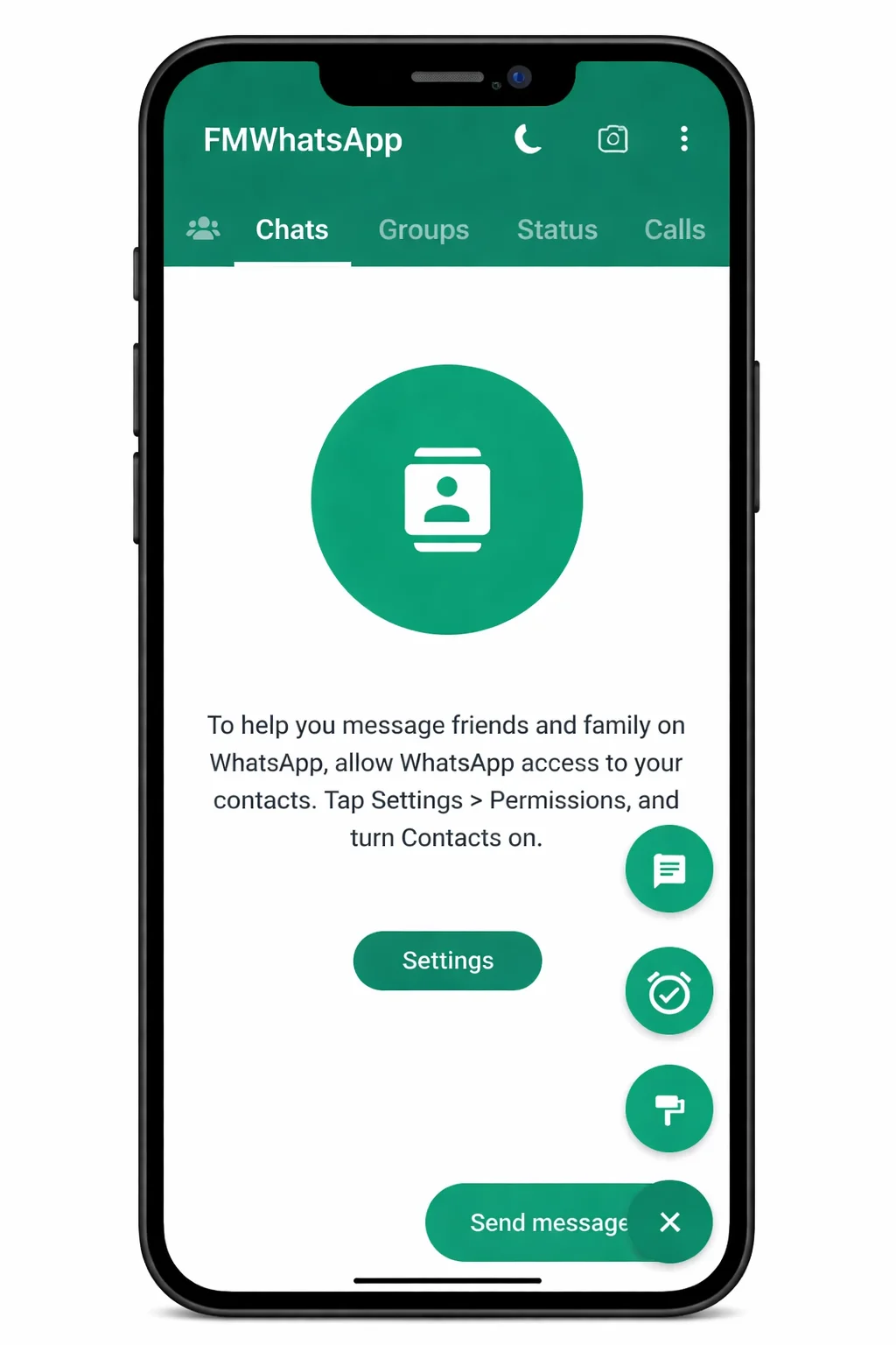 FM WhatsApp Interface